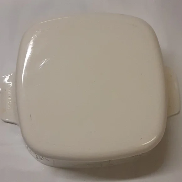 Vintage 80s90s Corningware Iris flower two casserole dishes 1 lid Fantas… - Picture 4 of 10